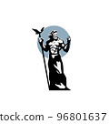 Zeus With Eagle Staff classic image of the god 96801637