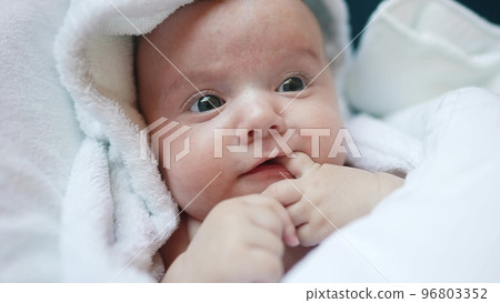 baby newborn close-up a portrait. happy family kid dream concept. newborn daughter girl 6 months swinging in a sun lounger. sweet cute newborn baby. child baby kid portrait close-up lifestyle baby newborn close-up a portrait. happy family kid dream concept. newborn daughter girl 6 months swinging in a sun lounger. sweet cute newborn baby. child baby kid portrait close-up lifestyle 96803352