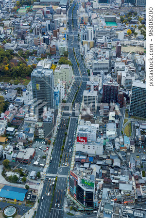The view from Harukas 300, Tanimachisuji, surrounding buildings and Tennoji Park 96808200