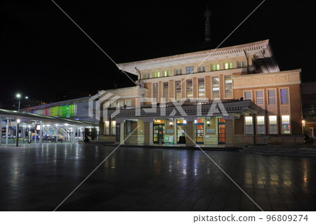 Nara City General Tourist Information Center and JR Nara Station at night Nara City General Tourist Information Center and JR Nara Station at night 96809274