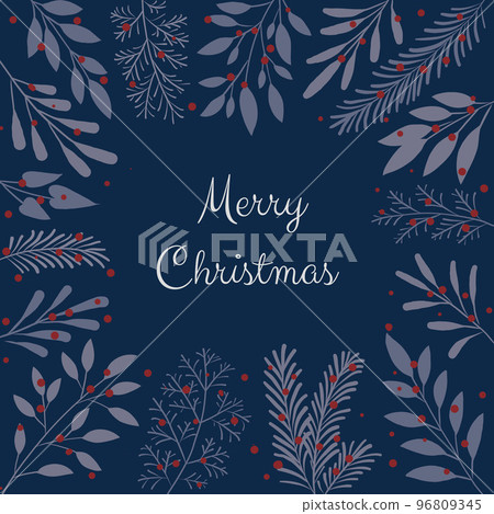 Various plant decoration Christmas card material Various plant decoration Christmas card material 96809345