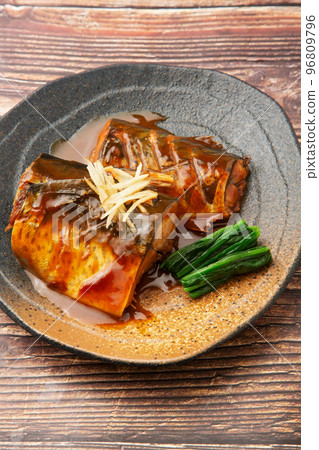 Simmered mackerel with mackerel Simmered mackerel with mackerel 96809796