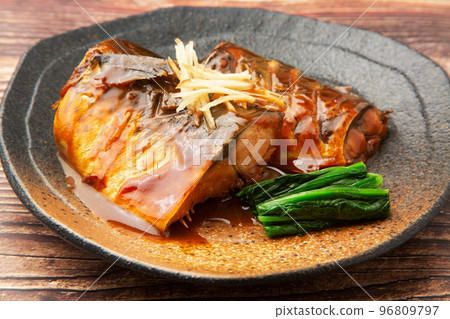 Simmered mackerel with mackerel Simmered mackerel with mackerel 96809797