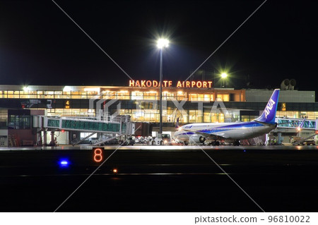 夜晚的函館機場_航站樓 96810022