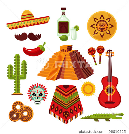 Mexico Icons Set Mexico Icons Set 96810225