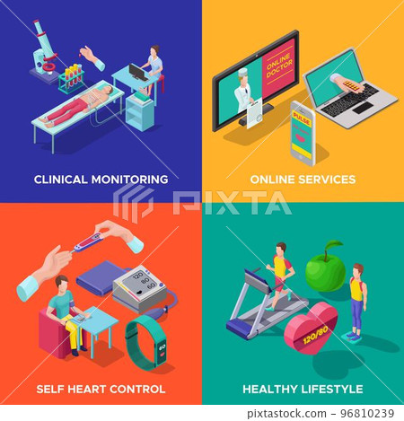 Isometric Heart Care Concept 96810239