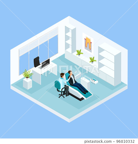 Isometric Medical Stomatology Concept 96810332