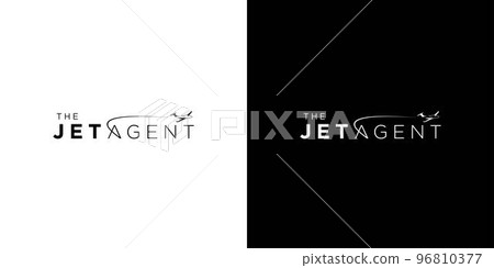 Jet airplane logo design simple and modern 6 96810377