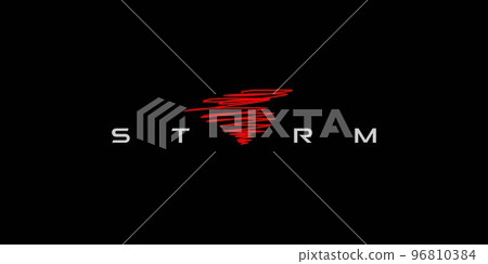Modern and elegant storm logo design 96810384