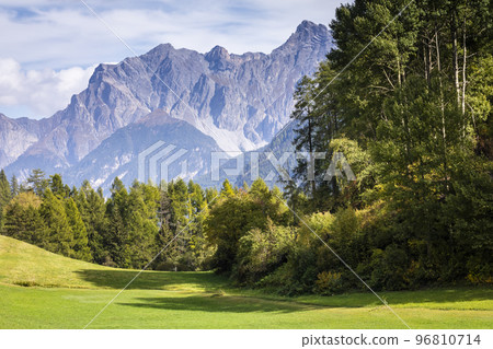 Dramatic landscape of swiss alps in upper Engadine, Graubunden, Switzerland Dramatic landscape of swiss alps in upper Engadine, Graubunden, Switzerland 96810714