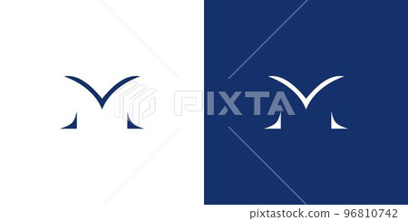 Simple and modern letter M initials logo design - Stock Illustration ...