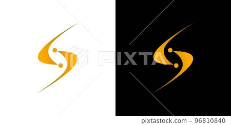 Unique and modern S logo design 96810840