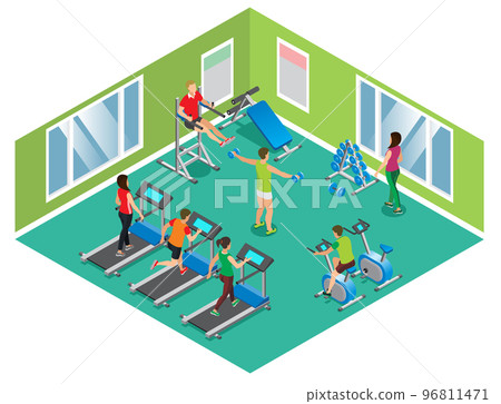 Isometric Fitness Club Concept 96811471