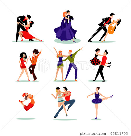 Dancing People Set 96811793