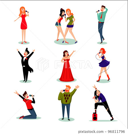 Singing People Set 96811796