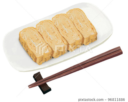 Atsuyaki egg (with chopsticks) Atsuyaki egg (with chopsticks) 96811886
