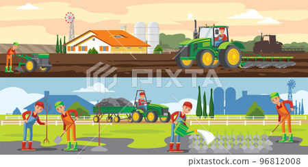 Farming And Agriculture Horizontal Banners 96812008