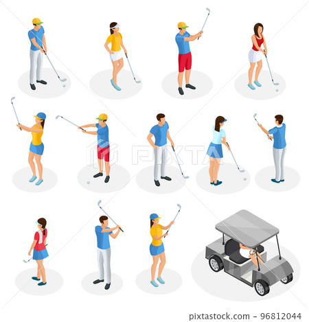 Isometric Golf Players Collection Isometric Golf Players Collection 96812044