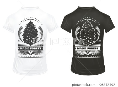 Vintage Coniferous Tree Prints Template Vintage Coniferous Tree Prints Template 96812192