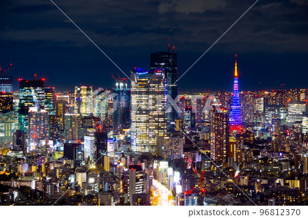 東京摩天大樓夜景 2022 96812370