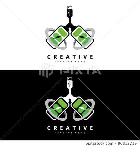 charging logo vector icon, smartphone vehicle, using electricity and battery charging logo vector icon, smartphone vehicle, using electricity and battery 96812719