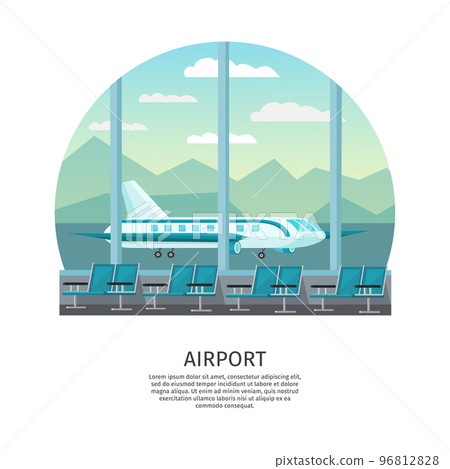 Airport Interior Orthogonal Design Airport Interior Orthogonal Design 96812828