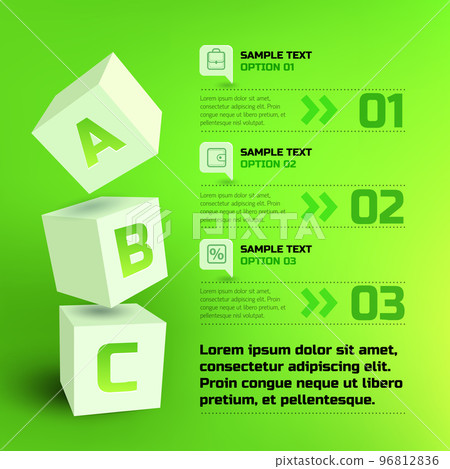 Infographic Business Cubes Template - Stock Illustration [96812836] - PIXTA