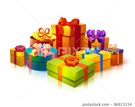 Gift Boxes Pile Composition 96813154