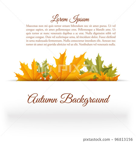 Abstract Floral Autumn Template Abstract Floral Autumn Template 96813156