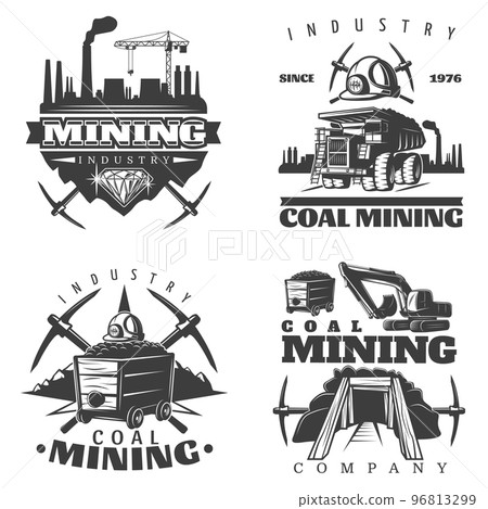 Mining Emblem Designs Set 96813299