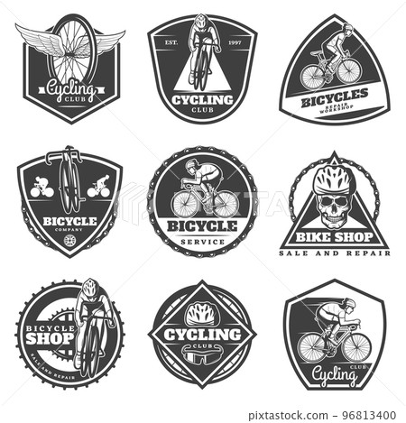 Monochrome Cycling Labels Set 96813400