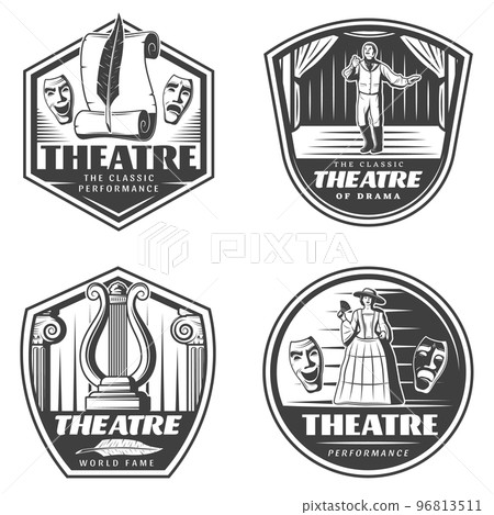 Vintage Classic Theatre Emblems Set 96813511