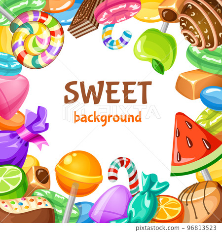 Sweet Candy Background 96813523