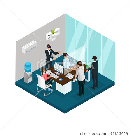 Isometric Business Innovations Concept 96813639