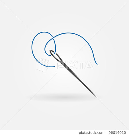 Needle For Sewing Vector Illustration Stock Illustration