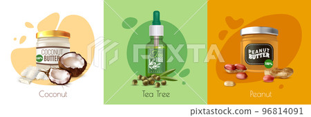 Colored Realistic Oil Product Design Concept 96814091