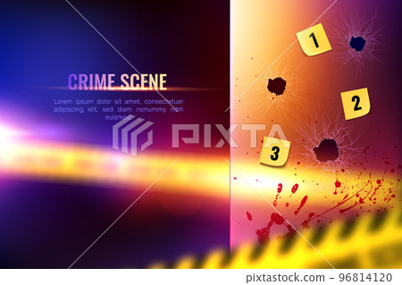 Crime Scene Realistic Background Crime Scene Realistic Background 96814120