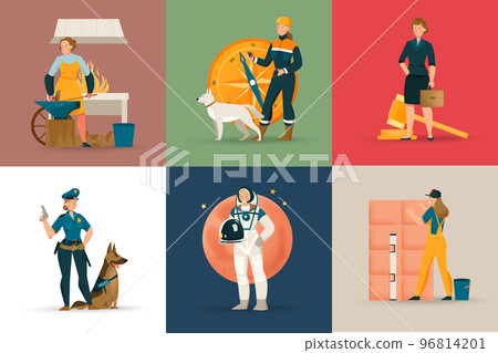 Female Profession Set Female Profession Set 96814201