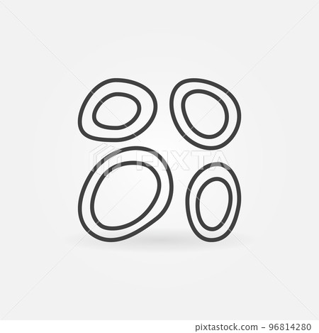 Helminth Larvae vector concept icon in outline style 96814280