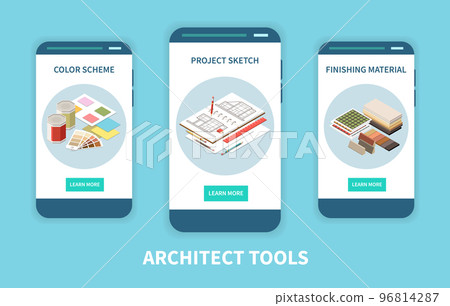 Architect Vertical Banners Set 96814287