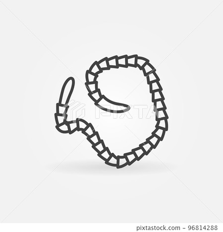Helminth Tapeworm vector thin line Segmented Worm concept icon Helminth Tapeworm vector thin line Segmented Worm concept icon 96814288