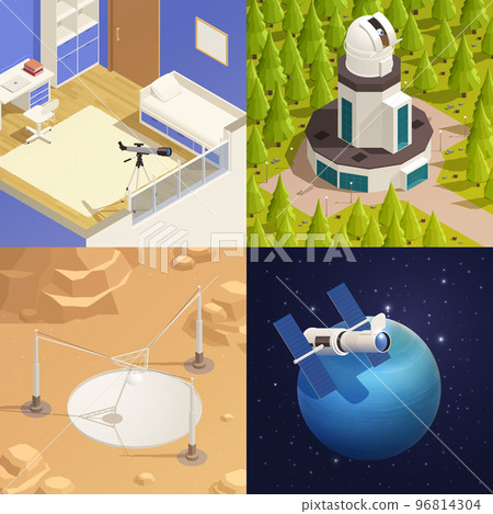 Astronomy Isometric 2x2 Design Concept Astronomy Isometric 2x2 Design Concept 96814304
