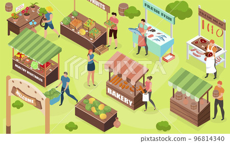 Bazaar Market Outdoor Composition 96814340
