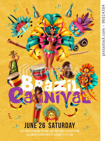 Brazil Carnival Poster 96814384