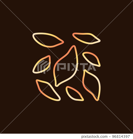 Trematoda vector Flukes concept yellow line icon Trematoda vector Flukes concept yellow line icon 96814397