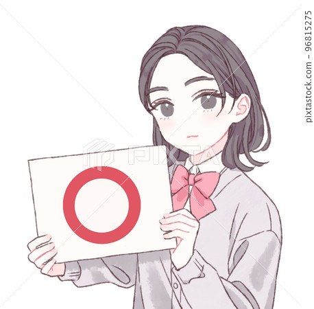 拿著○板的女學生 拿著○板的女學生 96815275