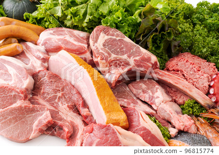 什錦生肉和蔬菜 96815774