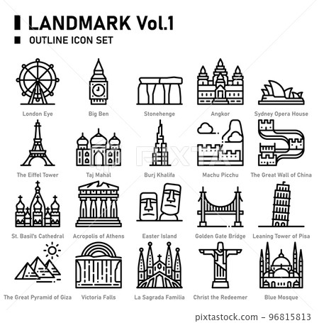 Landmark iconset 96815813