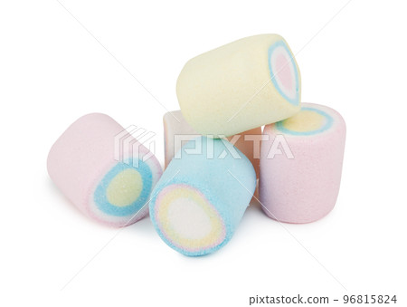Marshmallows of different colors isolated Marshmallows of different colors isolated 96815824