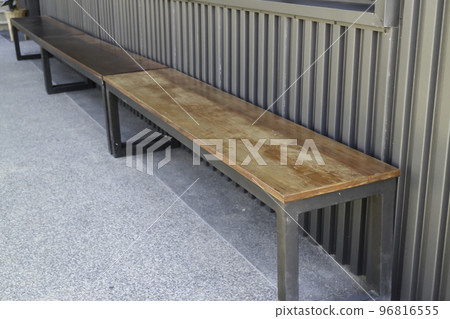 Empty bench seat for rest and relax Empty bench seat for rest and relax 96816555